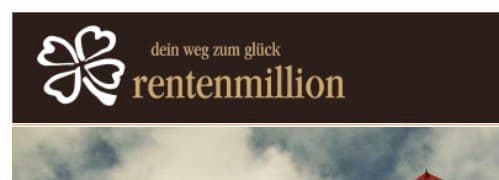 Vorschau der Rentenmillion-Startseite